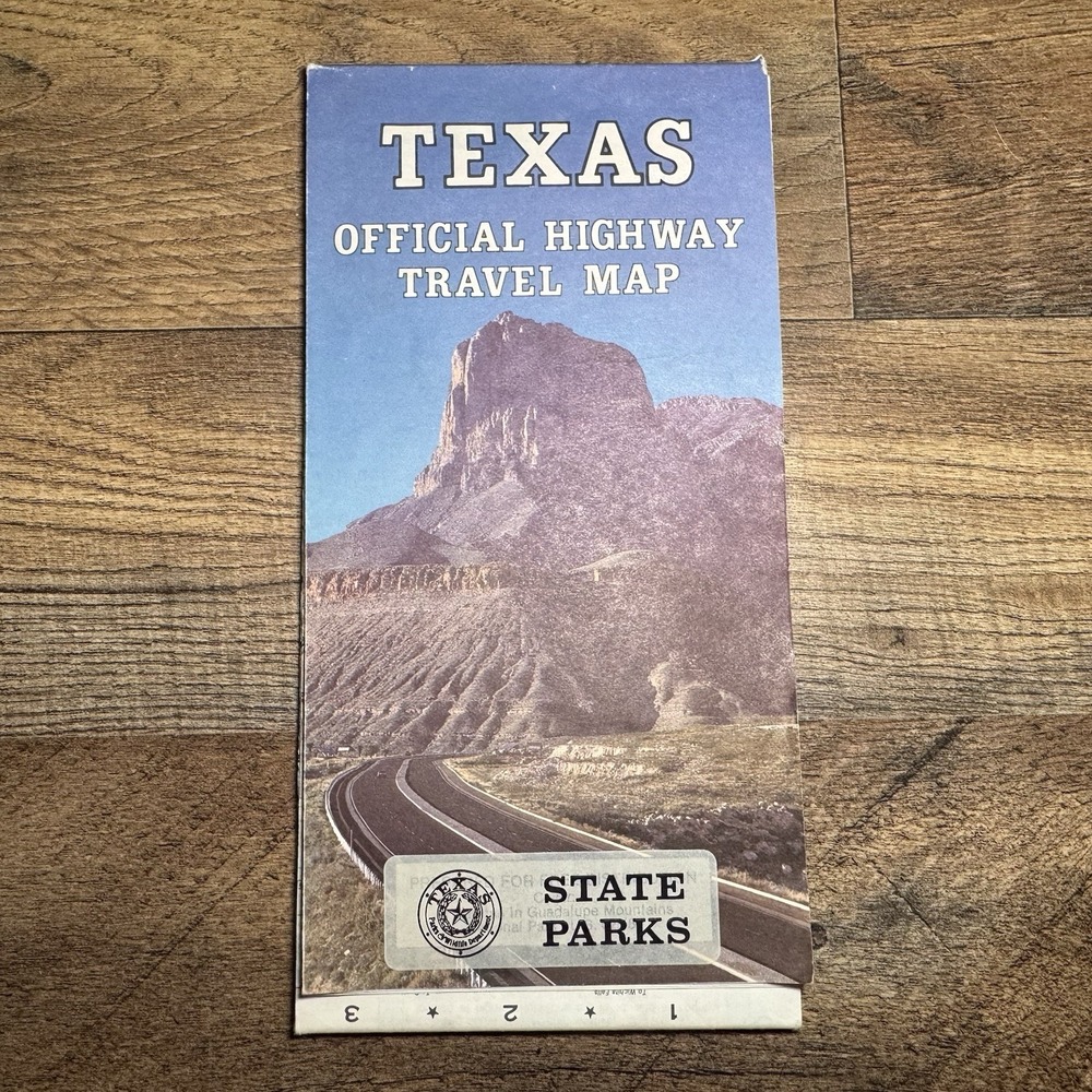 Vintage 1989 Texas Official State Highway Road Map (078902)